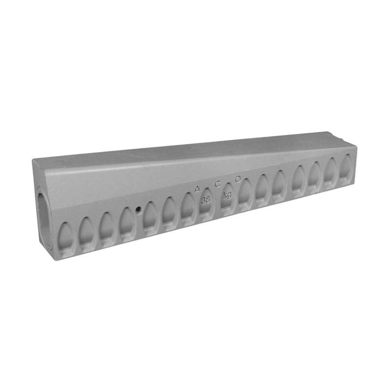 Aco Kerbdrain Hb255 Half Battered Right Hand Drop Kerb - 1000Mm Vienite