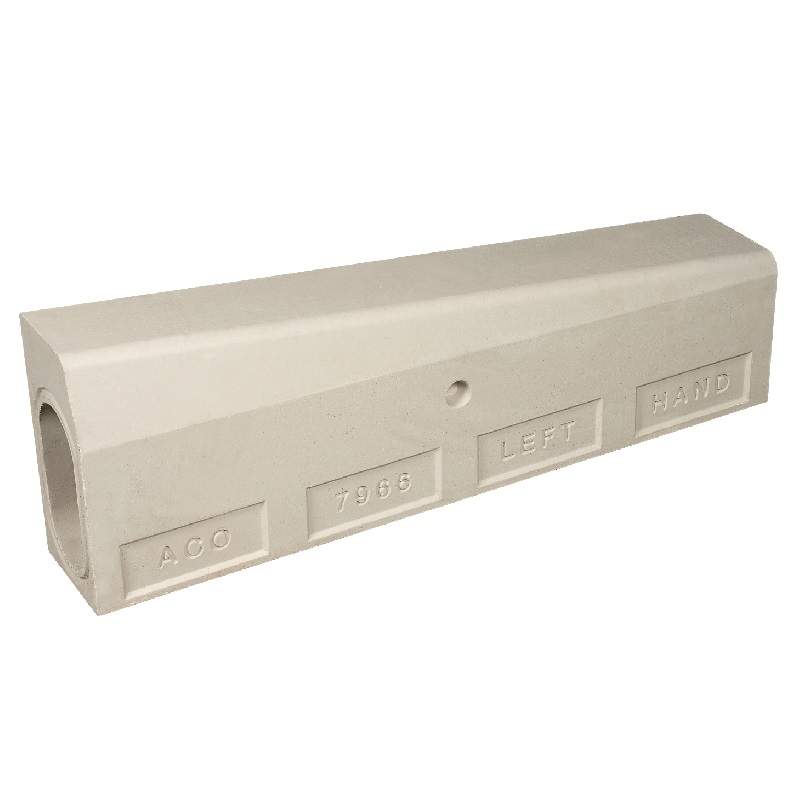 Aco Kerbdrain Hb305 Half Battered Left Hand Drop Kerb Unit - 915Mm Vienite