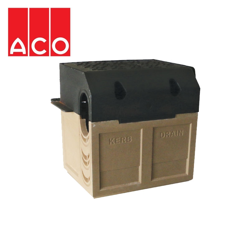 ACO KerbDrain HB480 Half Battered Gully Access Top & Shallow Base Unit