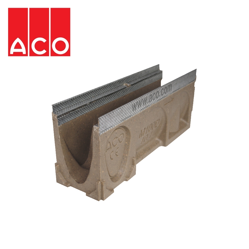 ACO MultiDrain M100DS Stainless Steel Rails - 135mm x 200mm x 500mm