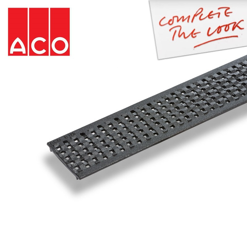 ACO Hexdrain and Raindrain Mosaic Heelguard Iron Grating ATec - 500mm