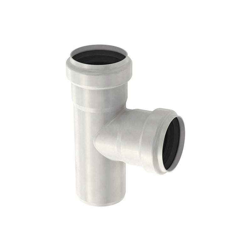 Aco Silver 304 Grade Stainless Steel Single Socketed Pipe 87.5 Degree Branch - 50Mm