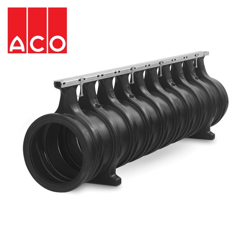 ACO Qmax 150 Slot Channel with Q-Guard Steel Edge Rail 2m