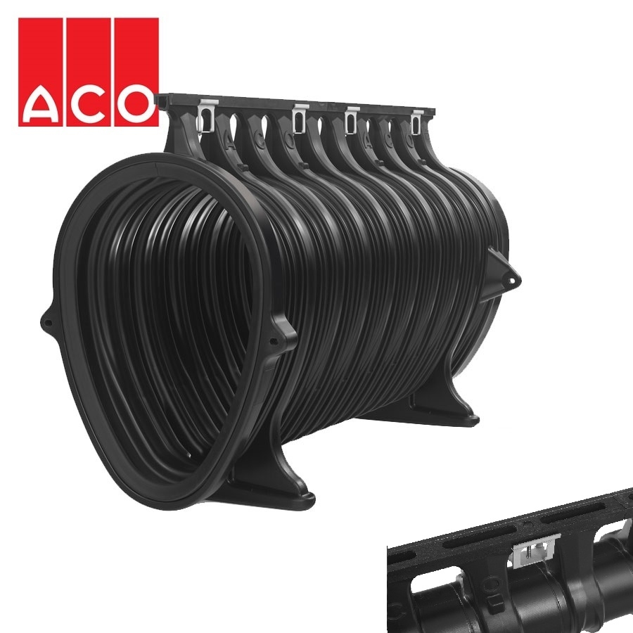 ACO Qmax 900 Slot Channel with Q-Flow Iron Edge Rail 2m