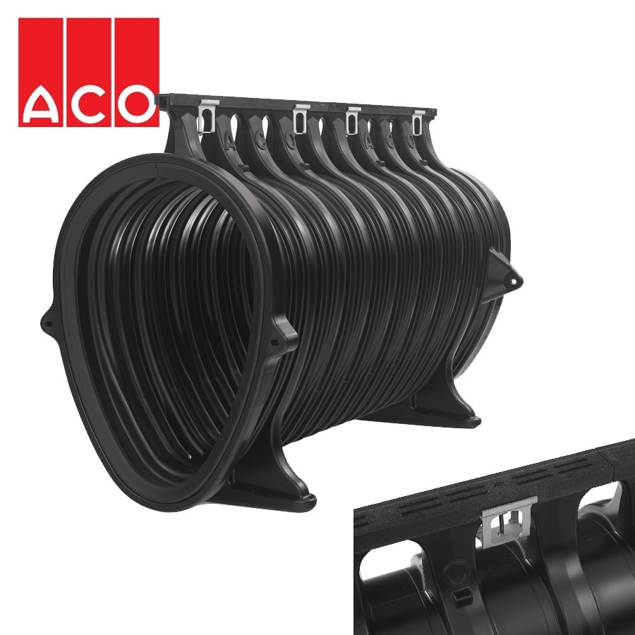 ACO Qmax 900 Slot Channel with Q-Guard Iron Edge Rail 2m