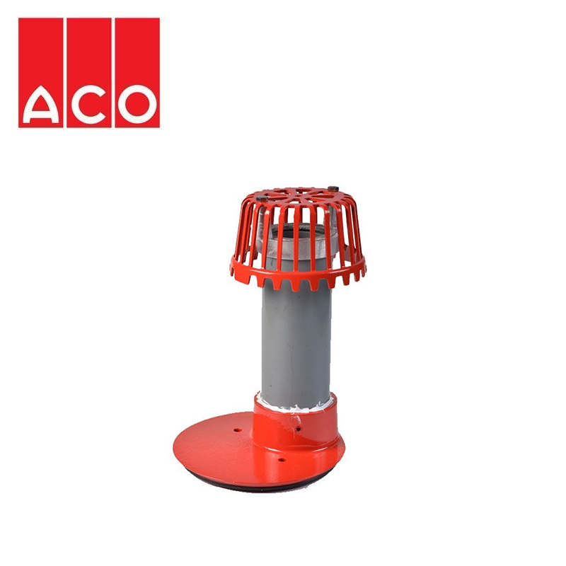 ACO Rainwater Roof Overflow Outlet with Dome Grate - 50mm
