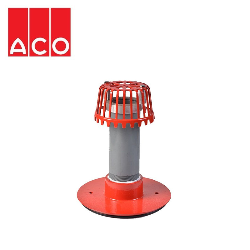 ACO Rainwater Roof Overflow Outlet with Dome Grate - 75mm