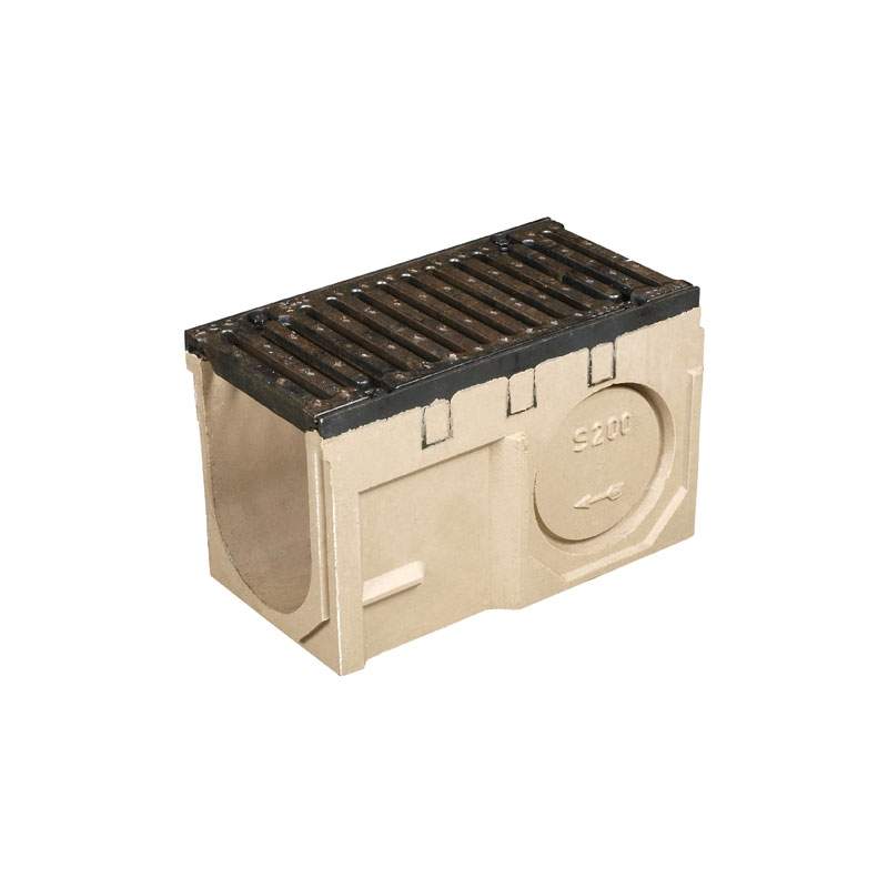 Aco S200 Heavy Duty Channel Drain Junction 260Mm X 309Mm X 500Mm Concrete