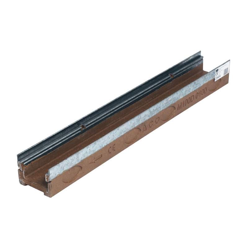 Aco Multidrain M100ds Stainless Steel Rails - 135Mm X 75Mm X 1000Mm Vienite