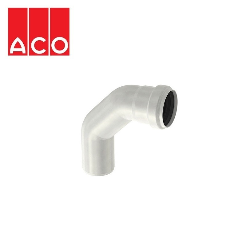 ACO 304 Stainless Steel Single Socketed Long Pipe 87.5dg Bend - 160mm