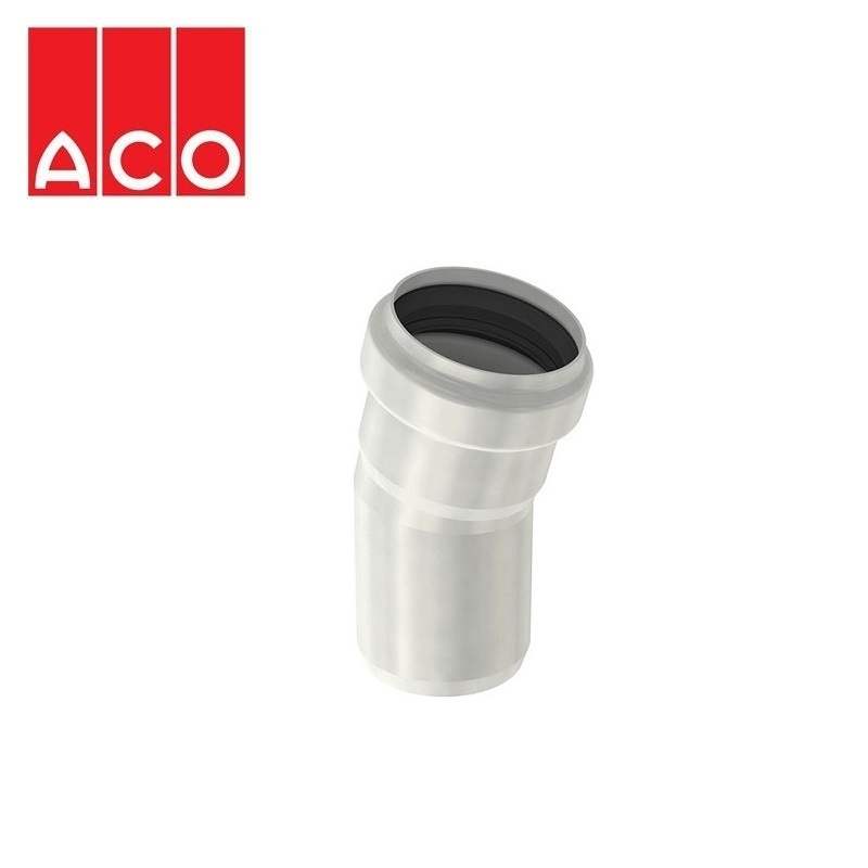 ACO 304 Stainless Steel Single Socketed Pipe 15dg Bend - 160mm