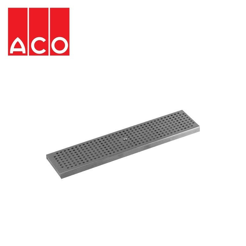 Slip-Resistant Stainless Steel Quadrato Grate 500mm - ACO Modular 125