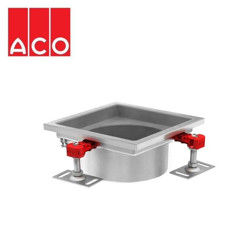 ACO Gully 157 Stainless Steel 316 Telescopic Square Top 200mm