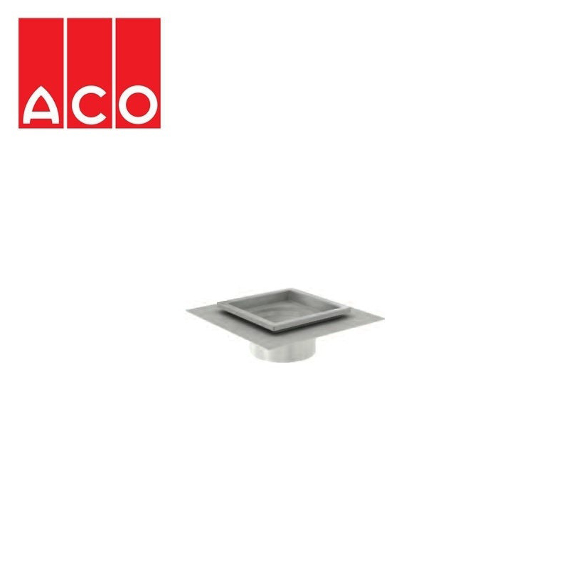 ACO Gully 218 Stainless Steel 316 Telescopic Square Drainage Top 300mm