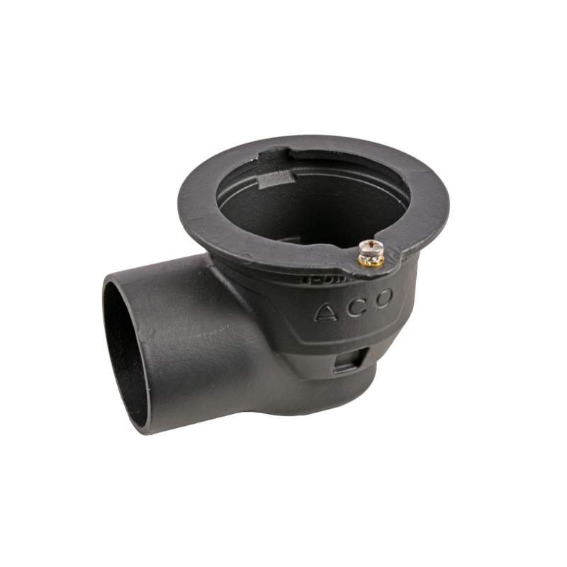 Aco Bronze Totalflow Gully Cast Iron Horizontal Outlet With Location Flange - 180Mm