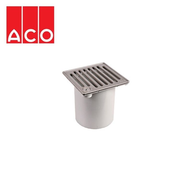 Gully Lockable ACO TotalFlow Gully Plastic Telescopic Top with Stainless Steel ...