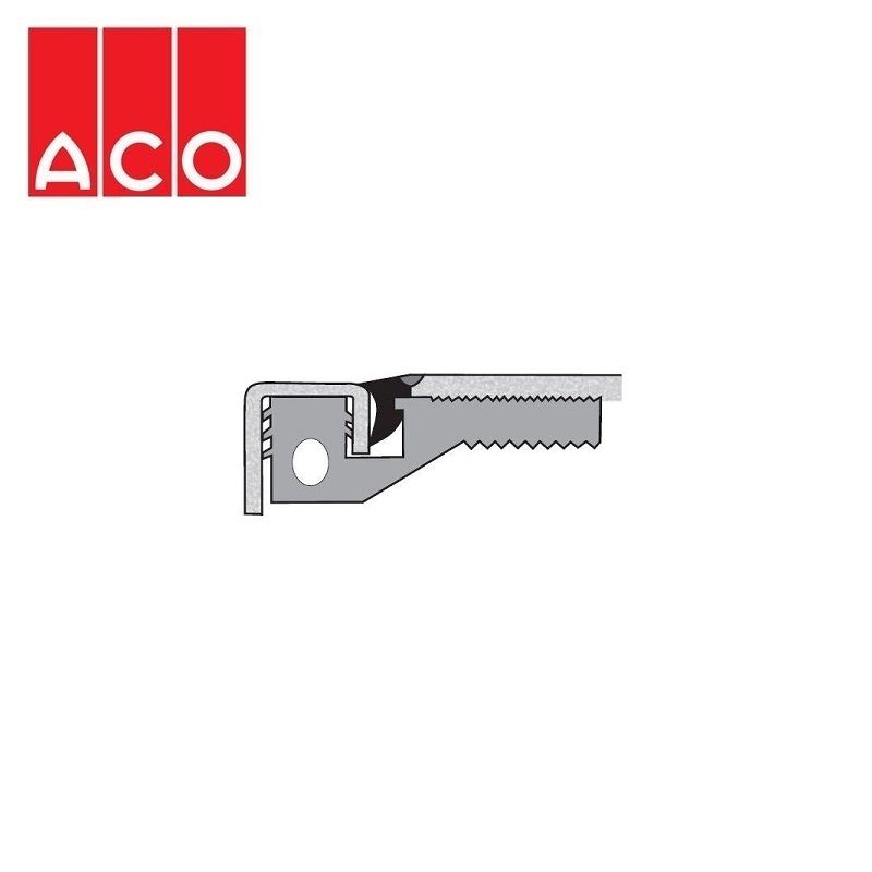 Internal Channel Drain Vinyl Install PVC Seal 1000mm - ACO Modular 125