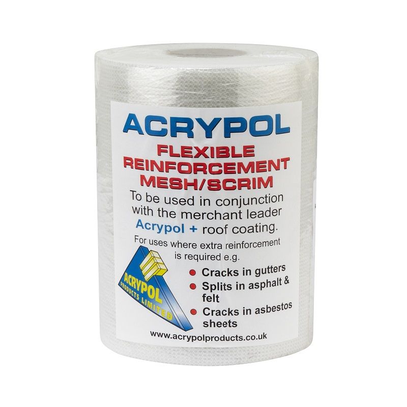 CROMAR ACRYPOL WATERPROOF ROOF COATING WITH FIBRE SOLAR WHITE 5KG/20KG | UK