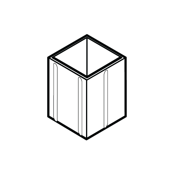 Alumasc Flushjoint Rectangular Loose Spigot 100mm x 75mm - Milled