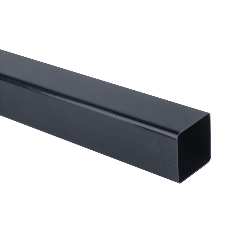 Plastic Guttering Square Downpipe 2.5m Length 65mm - Anthracite Grey