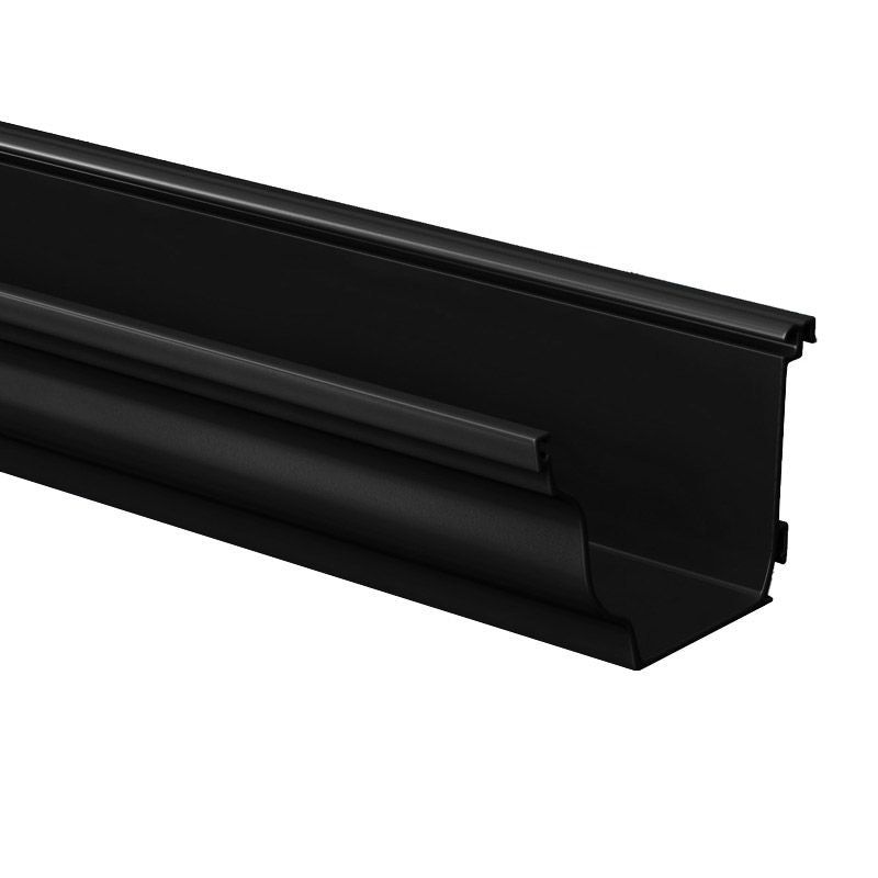 Image of Alumasc Aqualine Moulded 3 Metre Gutter Run in Moss Green - 140mm x 100mm
