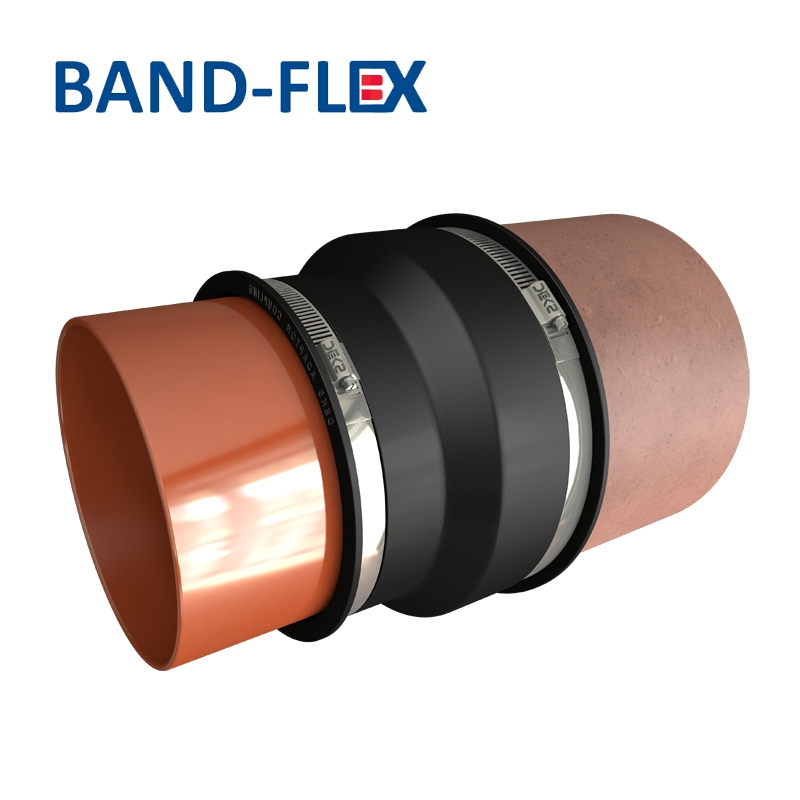 Flexible Pipe Adaptor EPDM Coupling 200-225mm to 160-175mm