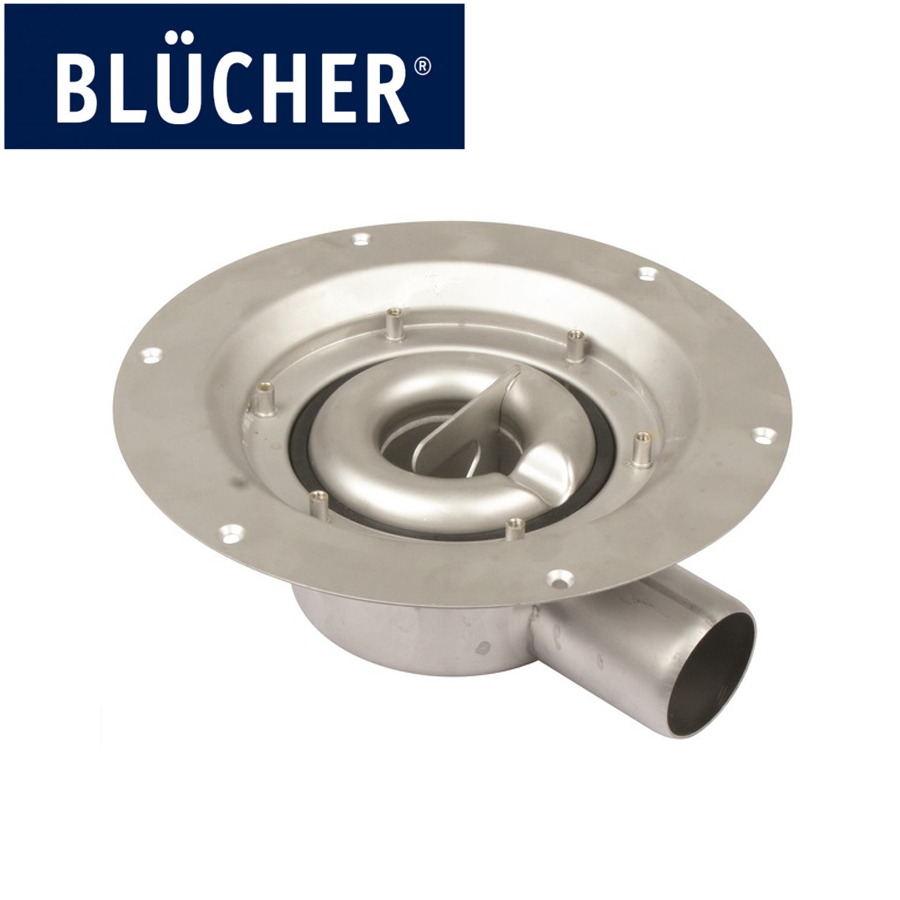 Blucher Stainless Steel 50mm Diameter Horizontal Shower Drain Lower Part for all Flooring