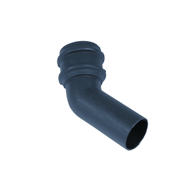 Cast Iron Style Round Downpipe 135dg Bend 105mm - Anthracite Grey