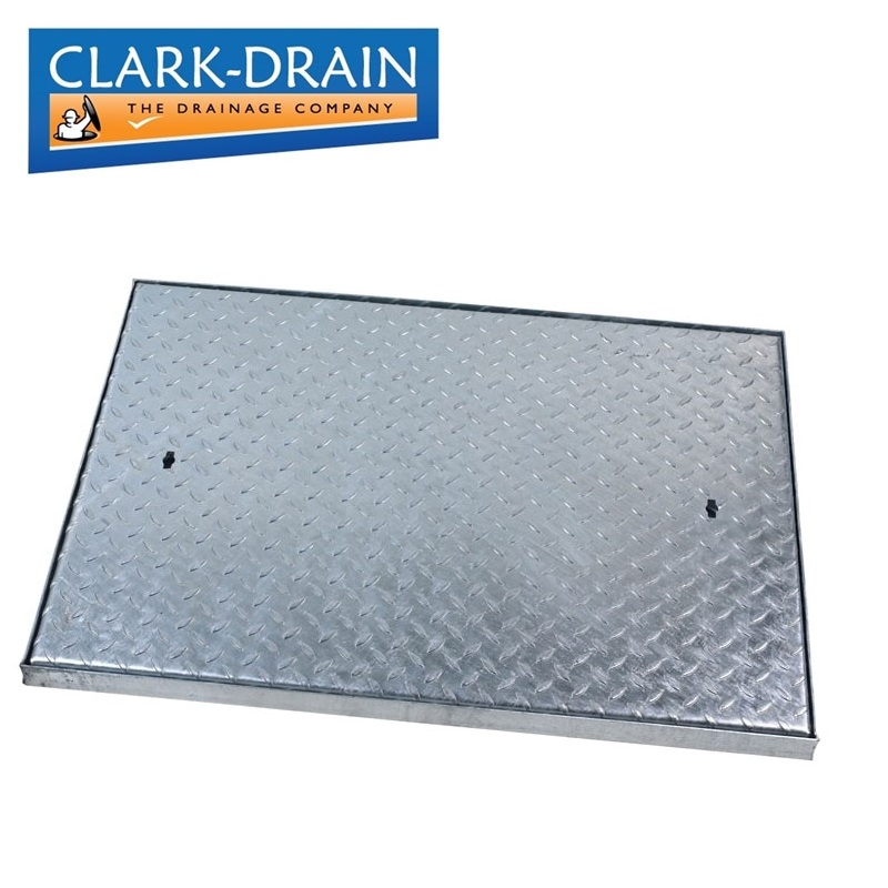 Manhole Cover and Frame with Steel Lid 900L x 600W x 50H 5 Tonne GPW