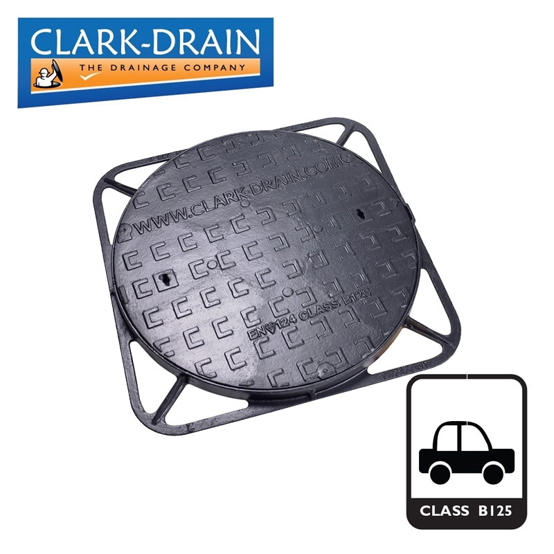 Clark Drain B125 Class Cast Iron Access Manhole Cover 600mm Diameter