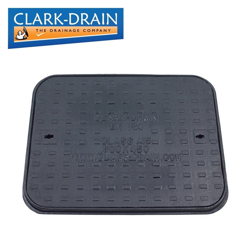 Manhole Cover and Frame Cast Iron 600L x 450W x 27H - A15 Class