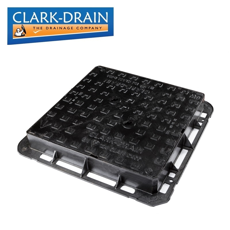clark-drain-D400-cast-iron-sw-badged-manhole-cover-frame-675-675-100mm-g