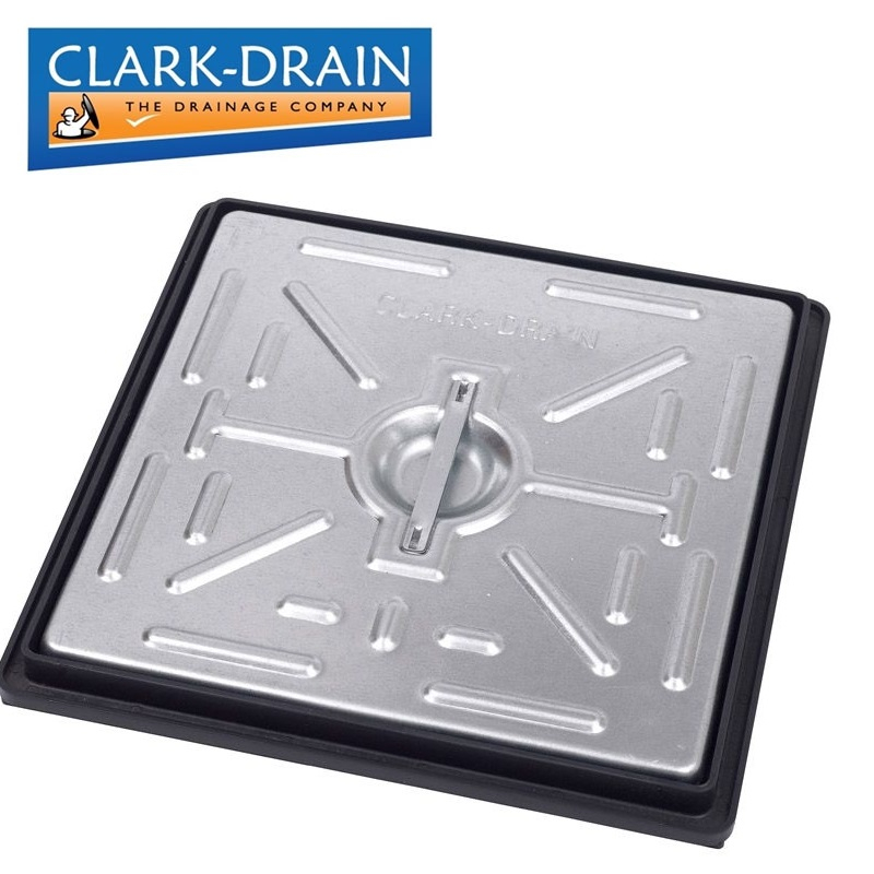 Manhole Cover and Frame with Steel Lid 300L x 300W x 30H - Pedestrian