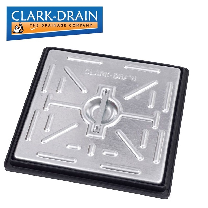 Manhole Cover and Frame with Steel Lid 300L x 300W x 30H -10 Tonne GPW