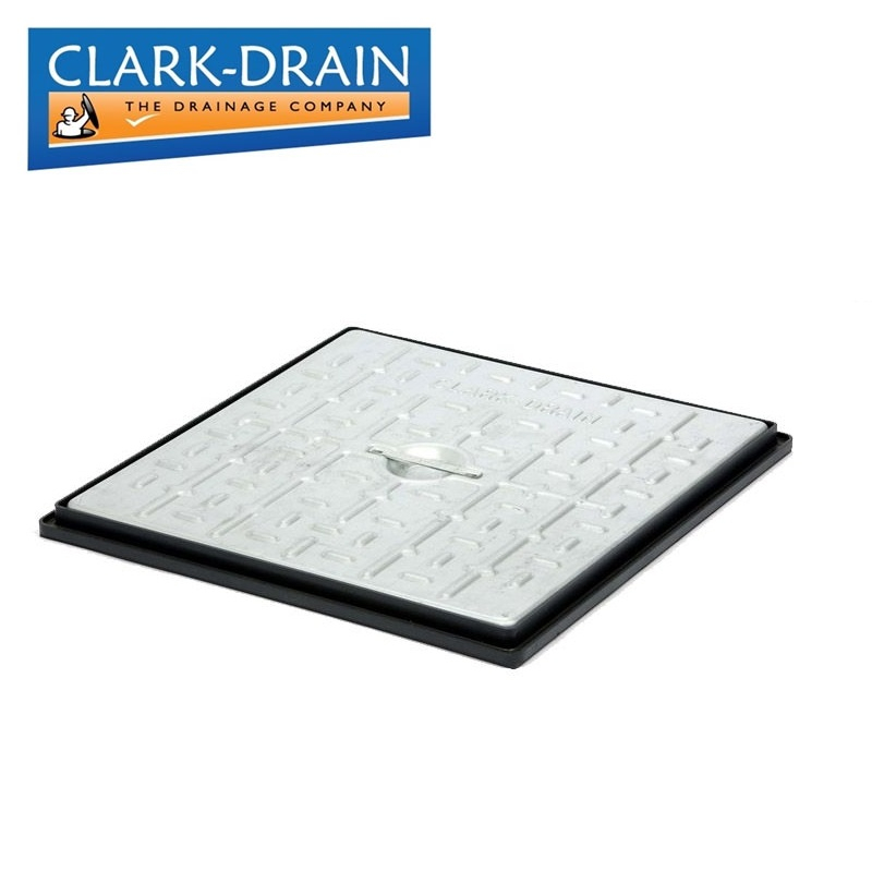 Manhole Cover and Frame with Steel Lid 450L x 450W x 30H - 5 Tonne GPW