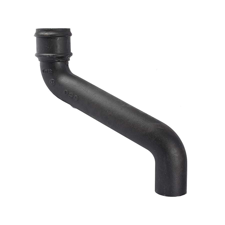 Pam Building Products Black Pam Building Classical Cast Iron Downpipe 305Mm Offset - 65Mm