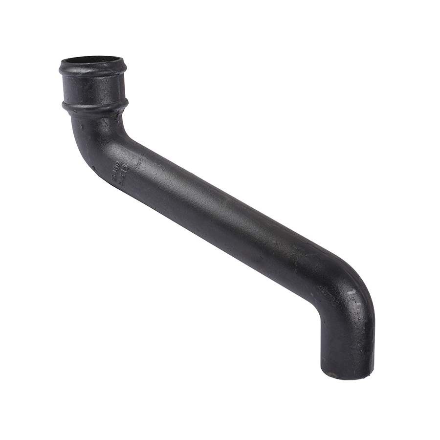 Pam Building Products Black Pam Building Classical Cast Iron Downpipe 380Mm Offset - 75Mm