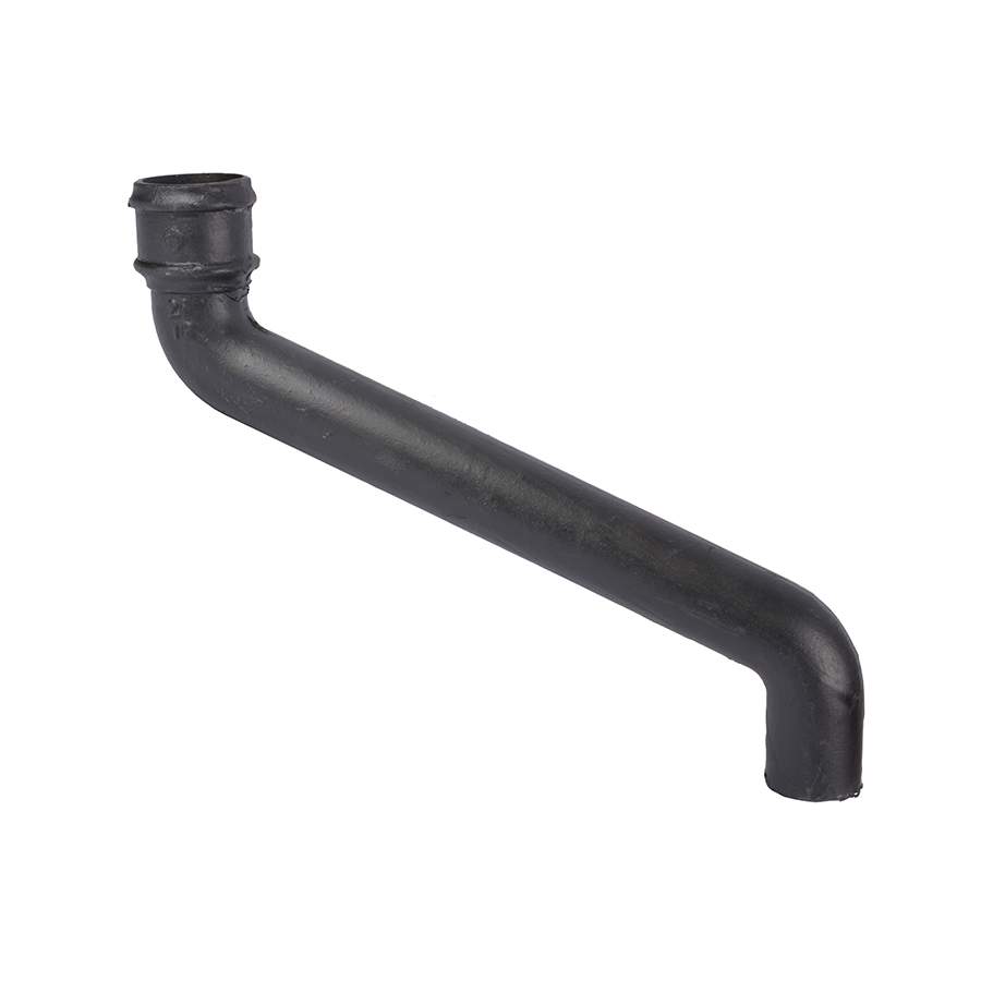 Pam Building Products Black Pam Building Classical Plus Cast Iron Downpipe 455Mm Offset - 75Mm
