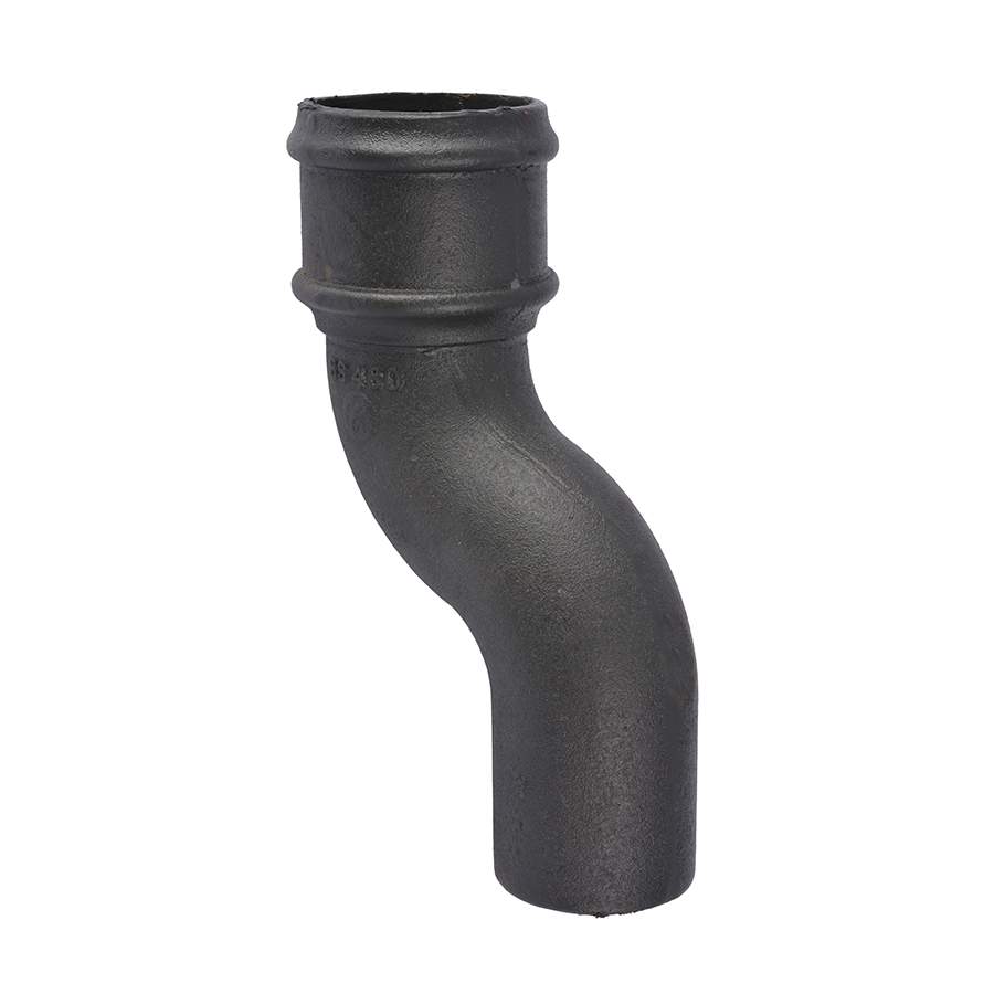 Pam Building Products Black Pam Building Classical Cast Iron Downpipe 75Mm Offset - 65Mm