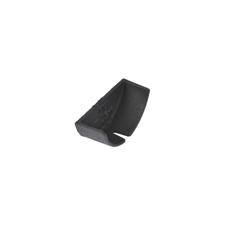 Pam Building Products Black Pam Building Classical Cast Iron Half Round External Stop End - 100Mm