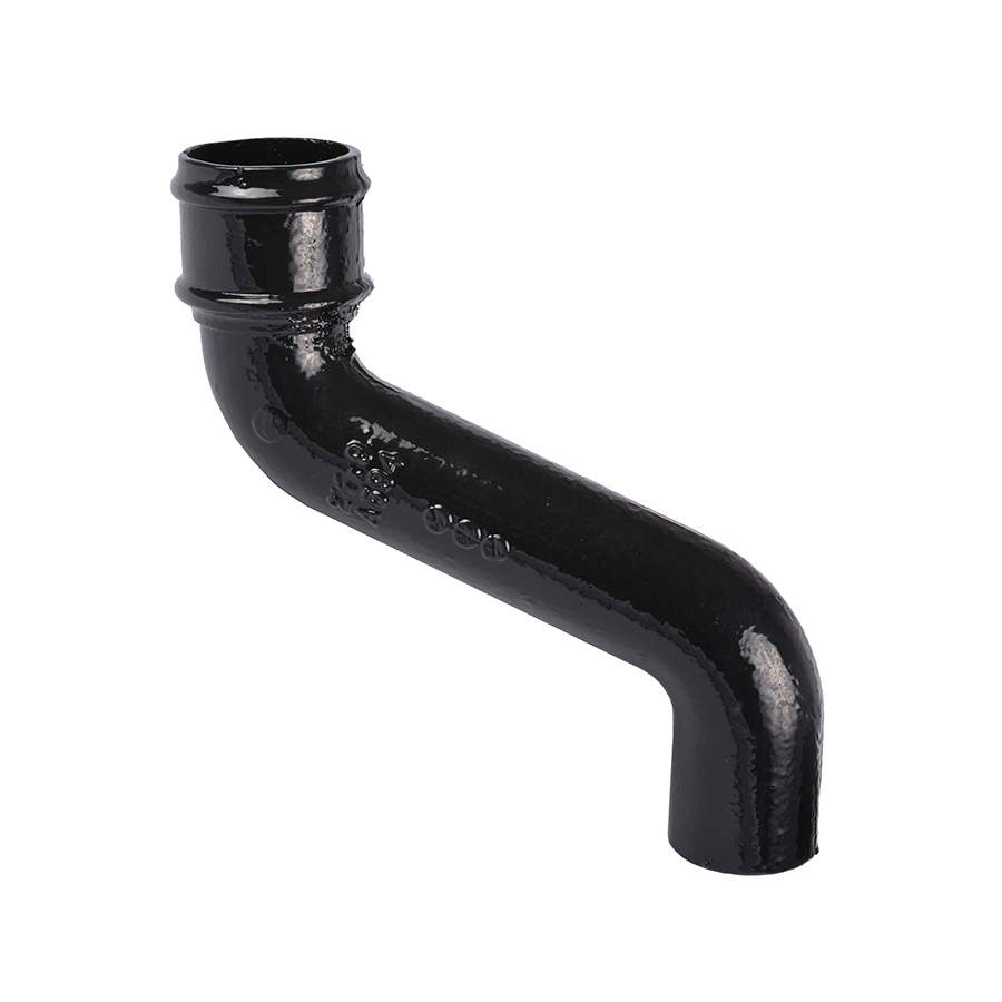 Pam Building Products Black Pam Building Classical Plus Cast Iron Downpipe 230Mm Offset - 100Mm