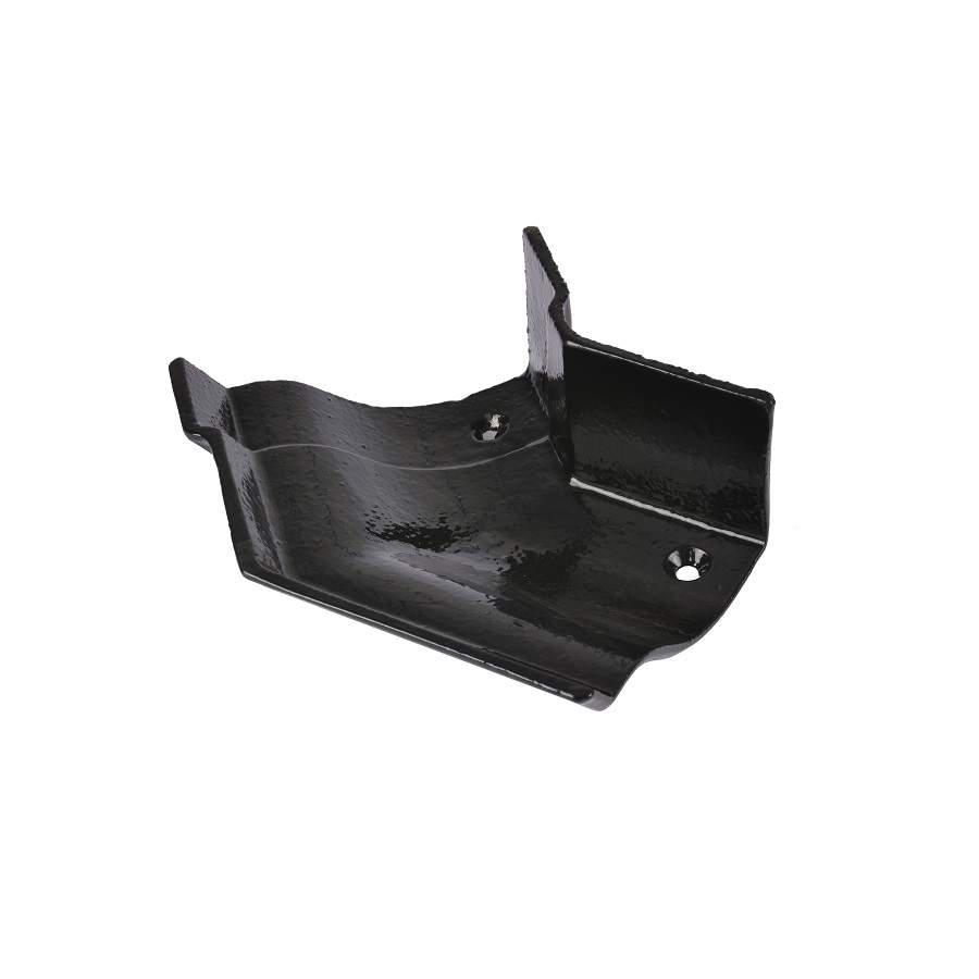 Pam Building Products Black Pam Building Classical Plus Cast Iron Victorian Ogee Left Hand 135Dg Angle - 125Mm