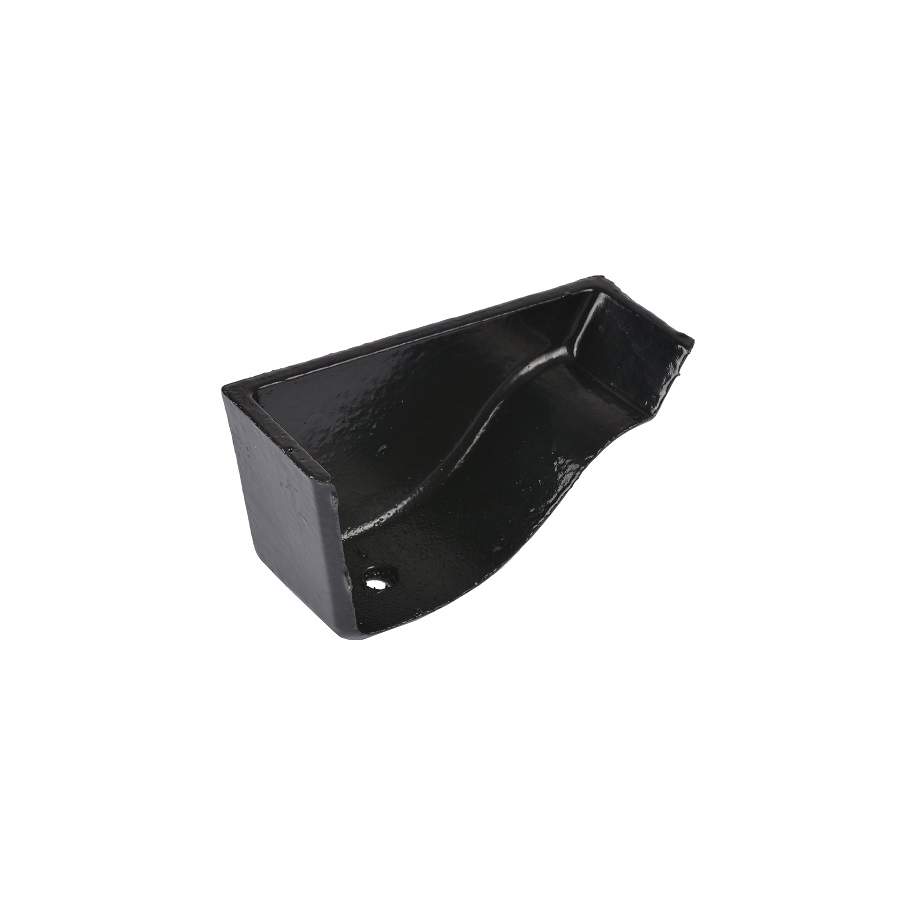 Pam Building Products Black Pam Building Classical Plus Cast Iron Victorian Ogee External Stop End - 125Mm