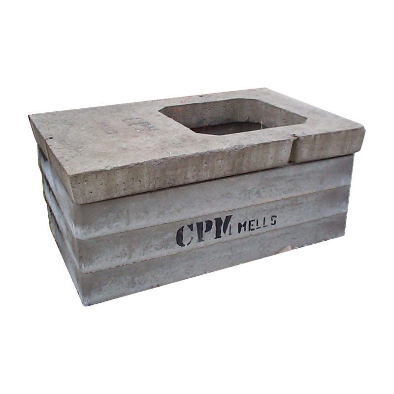 Concrete Chamber Section 750mm x 600mm Biscuit Cover Slab