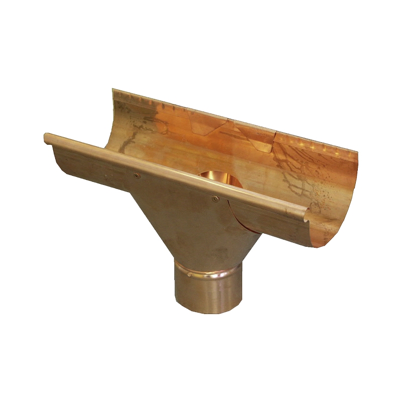 Copper Gutter Running Outlet