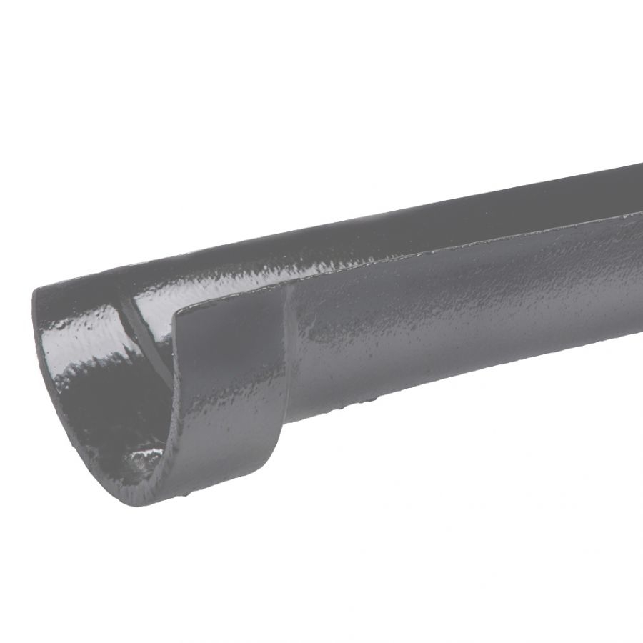 Sand Cast Guttering Plain Deep Half Round 125mm x 100mm H3 - 1.8m
