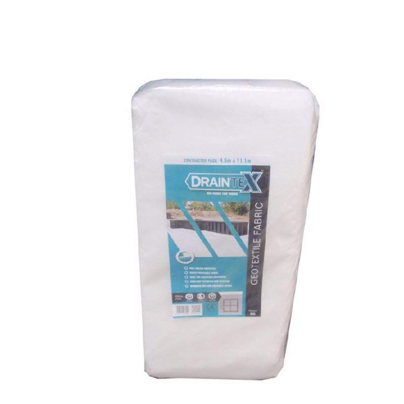 Draintex White Drainage Geotextile Fabric - 4500Mm X 11.1M