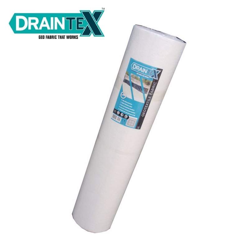Draintex White Drainage Geotextile Fabric - 4500Mm X 100M