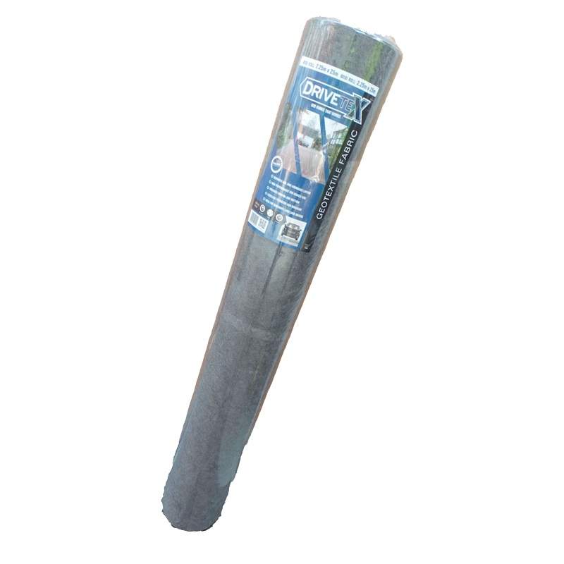Drivetex Grey Non-Woven Geotextile Driveway Landscaping Fabric Folded - 2250Mm X 25M Polypropylene