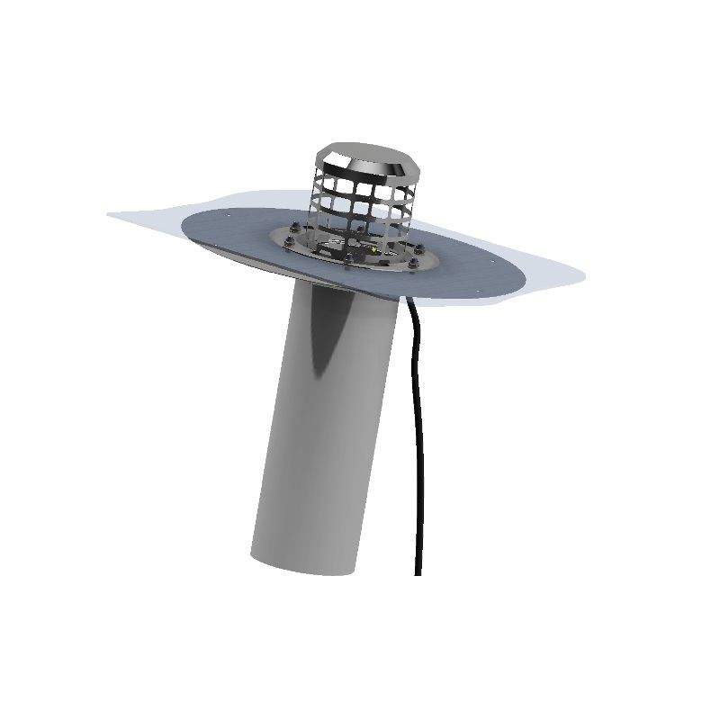 DS System 100mm Heated Vertical Roof Drain & Dome Strainer Drainage